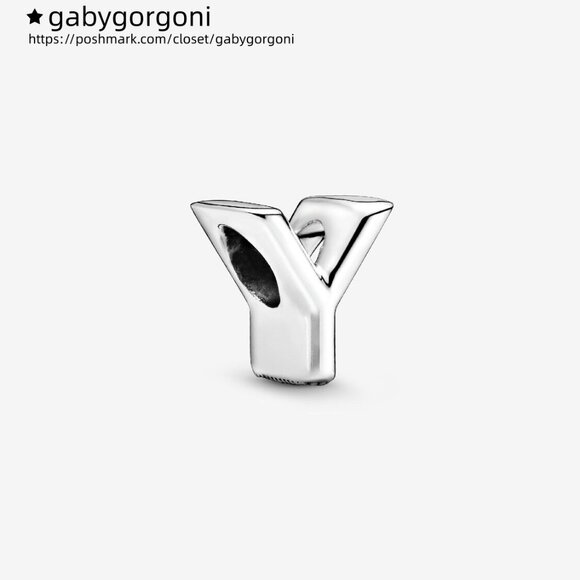 Pandora Letter Y Alphabet Charm - Picture 1 of 6